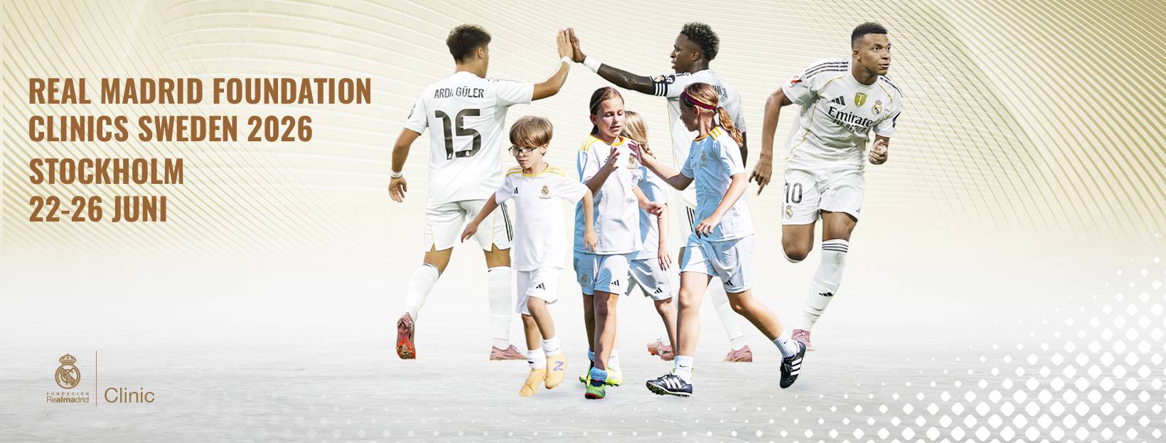Fotbollsskola med Real Madrid Foundation i Stockholm 2026