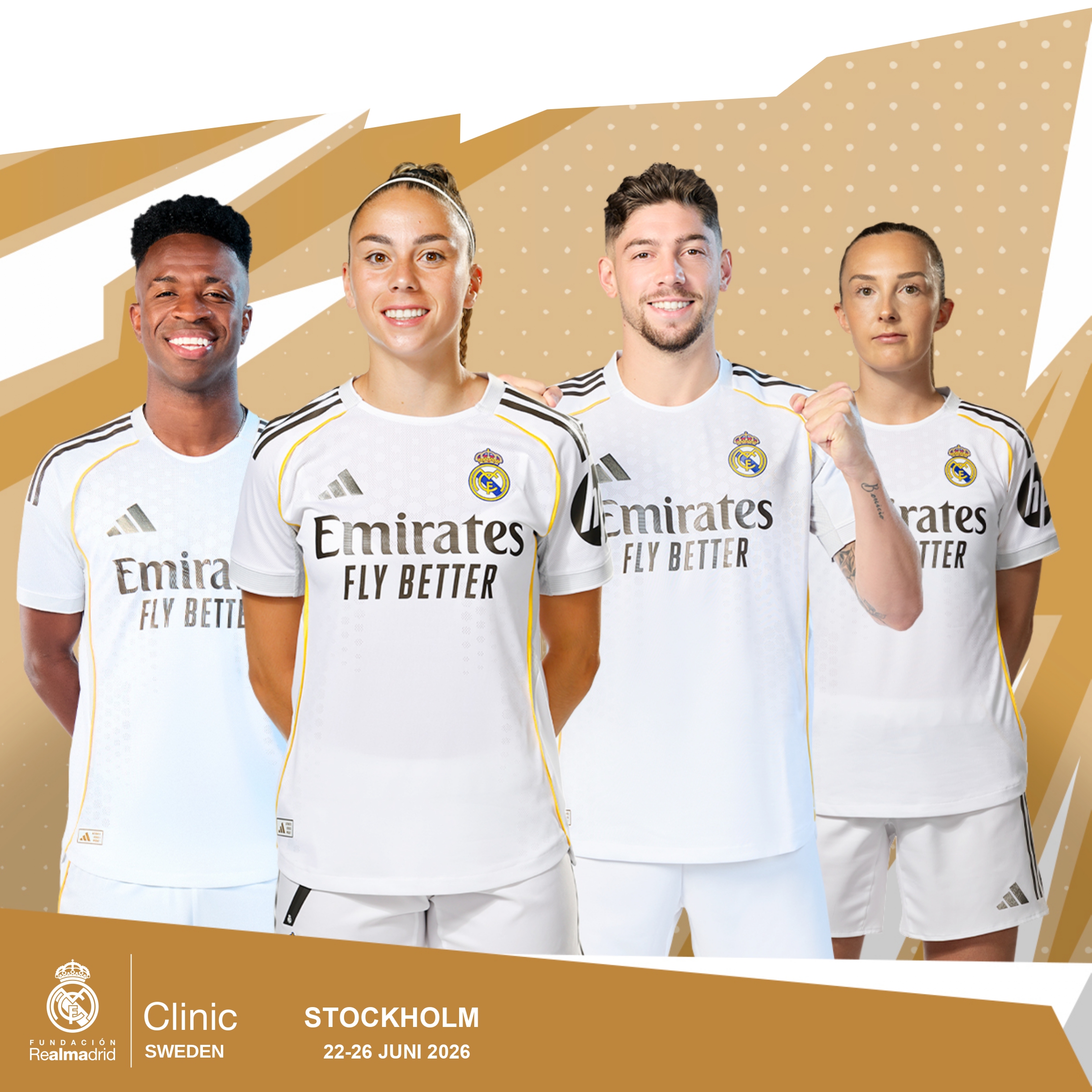 Fotbollsskola med Real Madrid Foundation i Stockholm 2026